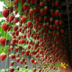 Клубника ампельная Анастасия купить по цене от 370р. в интернет-магазине «Посадика» с доставкой почтой в в Козельске и по всей России – [изображение №1].